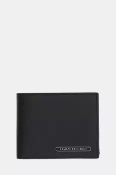 Кожаный кошелек Armani Exchange, черный
