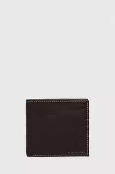Кожаный кошелек Barbour, коричневый