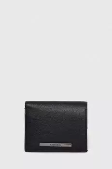 Кожаный кошелек Calvin Klein, черный