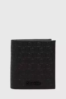Кожаный кошелек Calvin Klein, черный