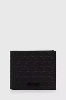 Кожаный кошелек Calvin Klein, черный