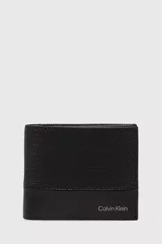 Кожаный кошелек Calvin Klein, черный