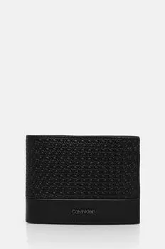 Кожаный кошелек Calvin Klein, черный