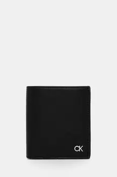 Кожаный кошелек Calvin Klein, черный