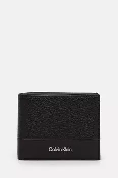 Кожаный кошелек Calvin Klein, черный