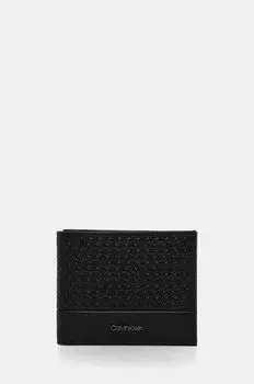 Кожаный кошелек Calvin Klein, черный