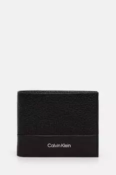 Кожаный кошелек Calvin Klein, черный