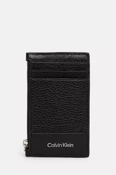 Кожаный кошелек Calvin Klein, черный