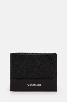 Кожаный кошелек Calvin Klein, черный