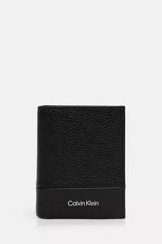 Кожаный кошелек Calvin Klein, черный