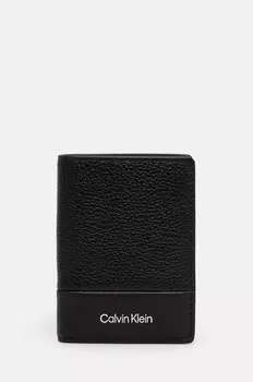Кожаный кошелек Calvin Klein, черный
