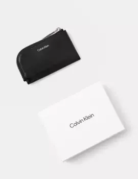 Кожаный кошелек Calvin Klein, черный