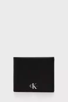 Кожаный кошелек Calvin Klein Jeans, черный