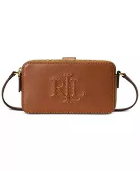 Кожаный кошелек через плечо Witley Lauren Ralph Lauren, черный