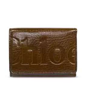 Кожаный кошелек Chlo, коричневый