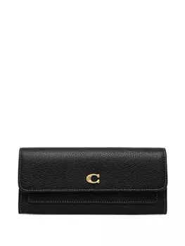 Кожаный кошелек Coach, черный