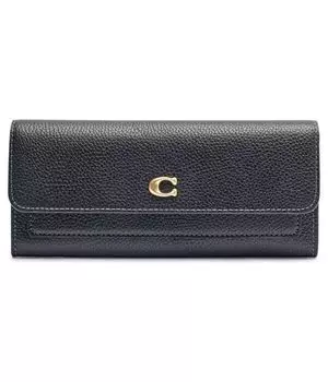 Кожаный кошелек Coach, черный