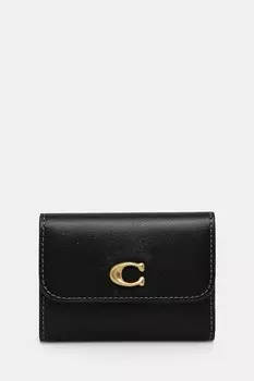 Кожаный кошелек Coach, черный