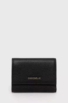 Кожаный кошелек Coccinelle, черный