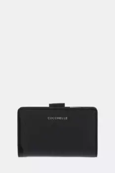 Кожаный кошелек Coccinelle, черный