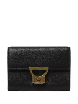 Кожаный кошелек Coccinelle, черный
