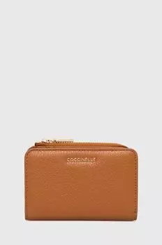 Кожаный кошелек Coccinelle, коричневый
