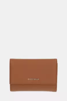 Кожаный кошелек Coccinelle, коричневый