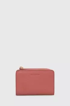 Кожаный кошелек Coccinelle, розовый