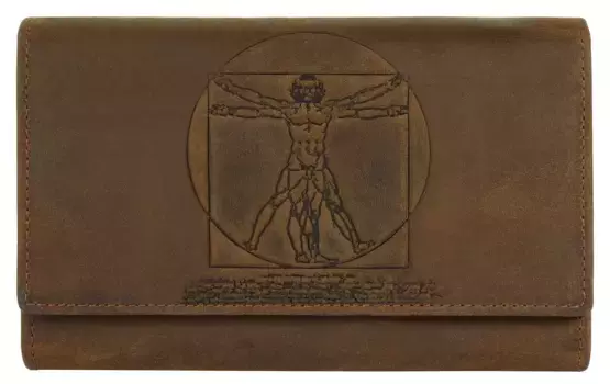 Кожаный кошелек Country, натуральная кожа Landleder, коричневый