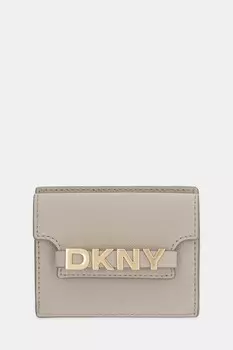 Кожаный кошелек Dkny, бежевый