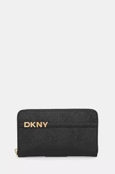Кожаный кошелек Dkny, черный