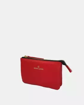 Кожаный кошелек для карт Kayla Collection Antonio Pulido, красный