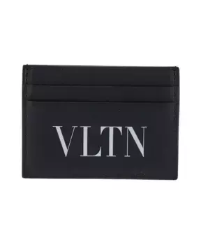 Кожаный кошелек для карт Valentino Garavani, черный