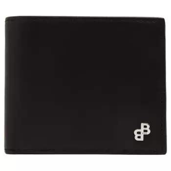 Кожаный кошелек для монет Bradley Boss, черный