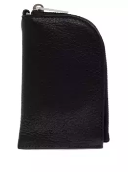 Кожаный кошелек для монет на молнии Rick Owens, черный
