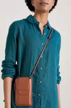 Кожаный кошелек для телефона Kelsey Seasalt Cornwall, коричневый