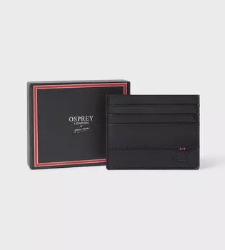 Кожаный кошелек для визиток London OSPREY LONDON, черный