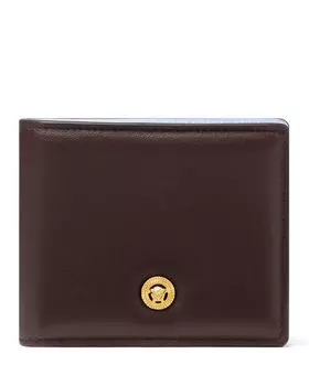 Кожаный кошелек двойного сложения Versace, красный