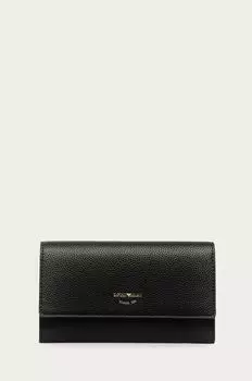 Кожаный кошелек Emporio Armani, черный