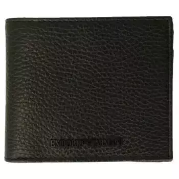 Кожаный кошелек Emporio Armani, черный