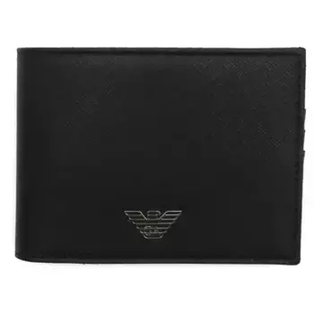 Кожаный кошелек Emporio Armani, черный