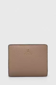 Кожаный кошелек Furla, бежевый