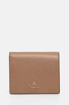 Кожаный кошелек Furla, бежевый