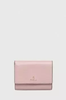 Кожаный кошелек Furla, розовый