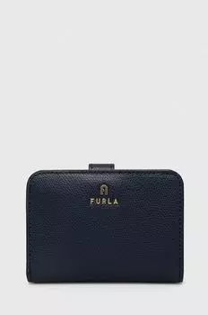 Кожаный кошелек Furla, темно-синий
