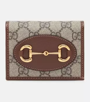 Кожаный кошелек Gucci Horsebit 1955 года Gucci, коричневый