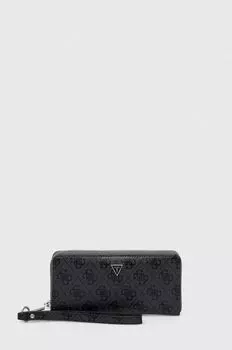 Кожаный кошелек Guess, серый