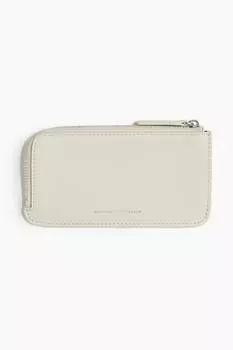 Кожаный кошелек H&M, бежевый