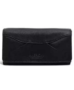 Кожаный кошелек Hickory с двумя отделениями American Leather Co., черный