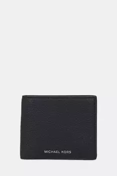 Кожаный кошелек HUDSON Michael Kors, черный